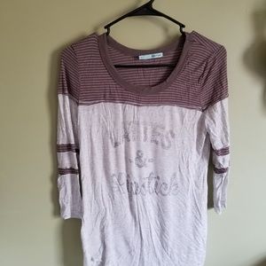 "Lattes and Lipstick" graphic baseball t